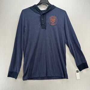 NFL Chicago Bears‎ NFL Hoodie Long Sleeve Henley Shirt Football Apparel L NWT